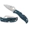 Spyderco 2024 Spyderco Reveal 13 Leafjumper Blue Lightweight K390, Serrated Edge SPY-C262SBLK390 - alternate 1